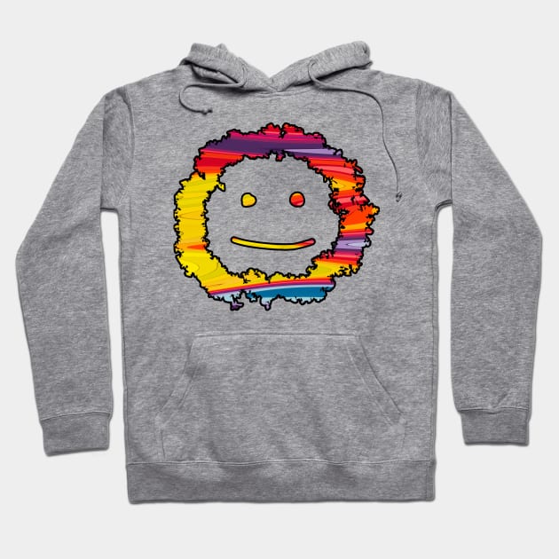 Colourful Smiley Face! Hoodie by Inwaver Clothing